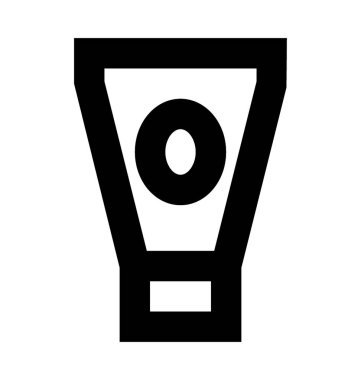 Saç kremi düz vektör simgesi 