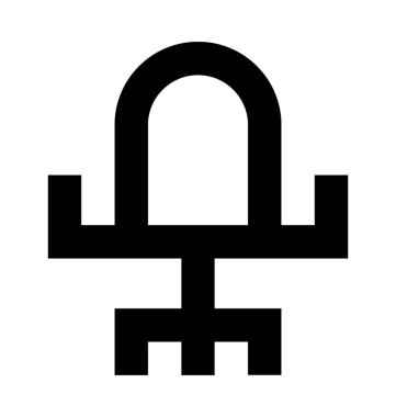 Salon sandalye düz vektör simgesi 