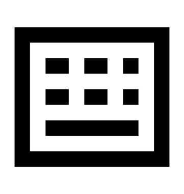 Göz tonları düz vektör simgesi 