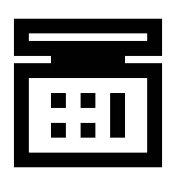 Göz tonları düz vektör simgesi 