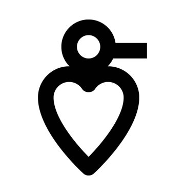 Küpe düz vektör simgesi 