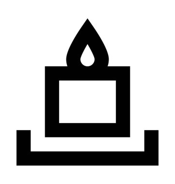Mum Düz Vektör Simgesi 