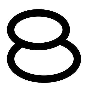 Spa taş düz vektör simgesi 