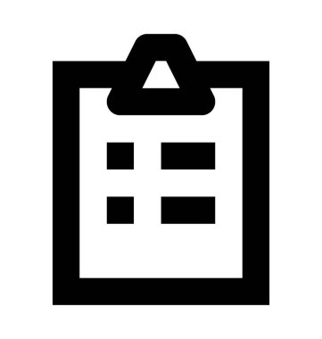 Kontrol Listesi Düz Vektör Simgesi