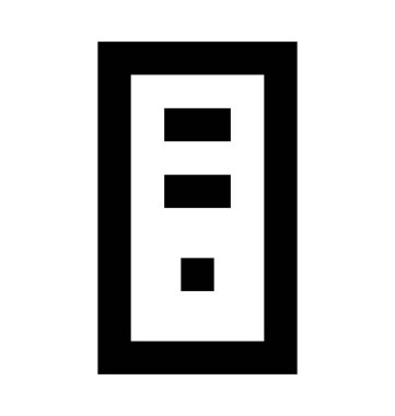 belge düz vektör simgesi