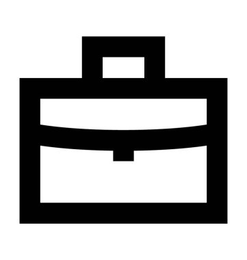 evrak çantası düz vektör simgesi