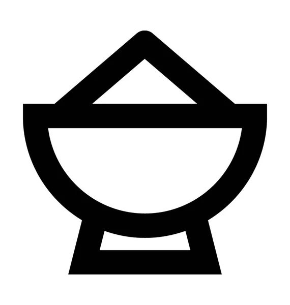 Tönungsschale Flache Vektor Symbol — Stockvektor