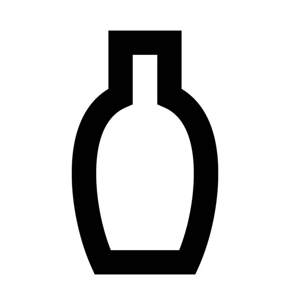 Μπουκάλι Κρέμας Επίπεδη Διάνυσμα Εικονίδιο — Διανυσματικό Αρχείο