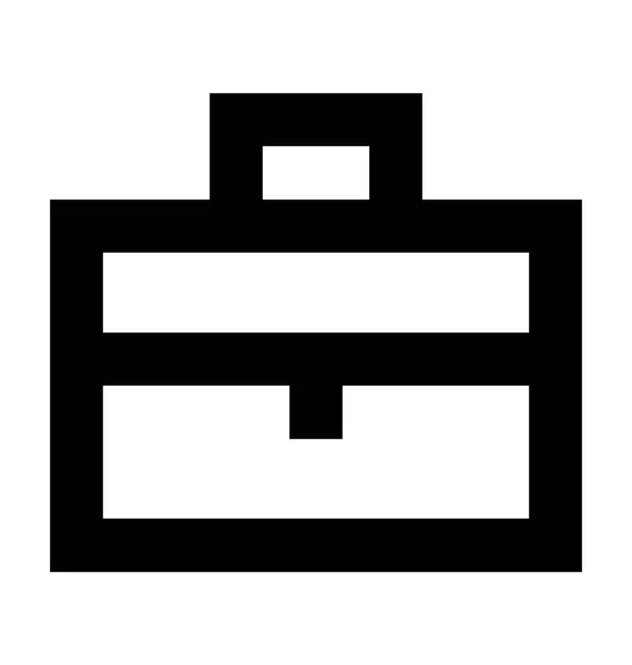 Briefcase Flat Vector Icon — Stock Vector