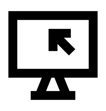 Düz vektör simgesini izle