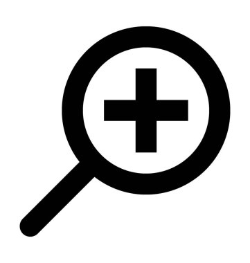 Düz vektör simgesi zoom