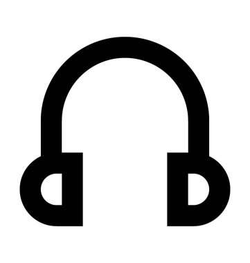 Kulaklıklar Düz Vektör Simgesi