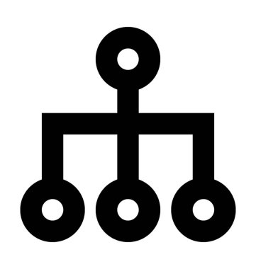 hiyerarşi düz vektör simgesi