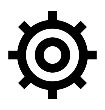 COG düz vektör simgesi