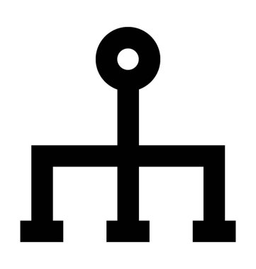 hiyerarşi düz vektör simgesi