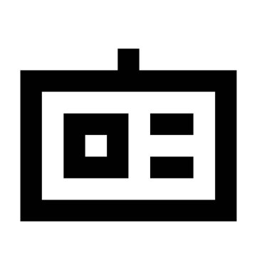 kimlik kartı düz vektör simgesi