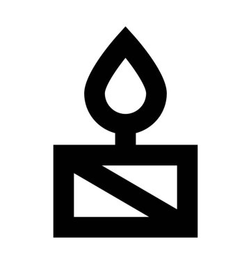 Mum Düz Vektör Simgesi