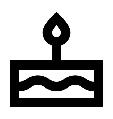 kek düz vektör simgesi