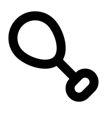 Tavuk parçası düz vektör simgesi