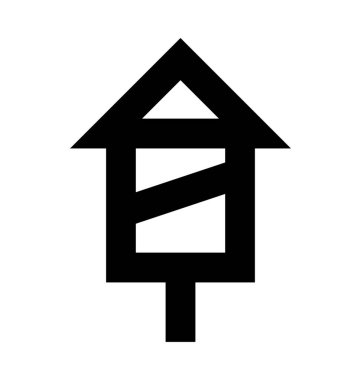 Havai fişek roket düz vektör simgesi