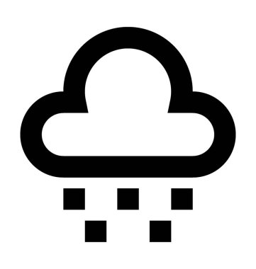 Düz vektör simgesi yağmur