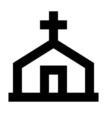 Mezar mezar düz vektör simgesi