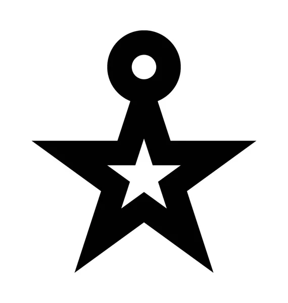 Étoile Vecteur Plat Icône — Image vectorielle