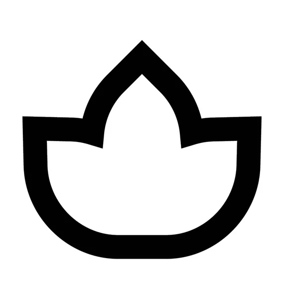Тюльпан Плоский Векторный Icon — стоковый вектор