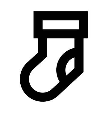 çoraplar düz vektör simgesi 