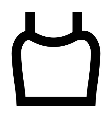 Bluz düz vektör simgesi 