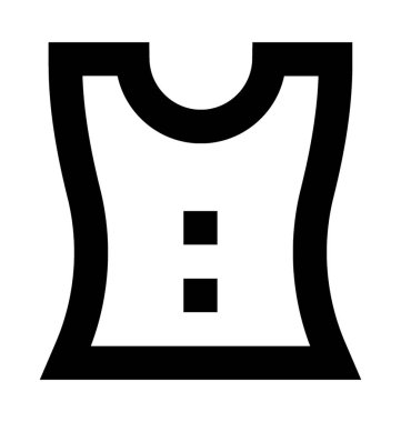 Bluz düz vektör simgesi 