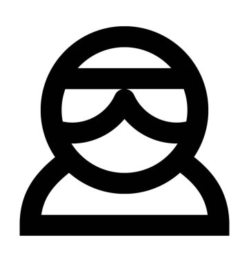 Casus düz vektör simgesi