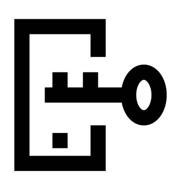 Mobil güvenlik düz vektör simgesi