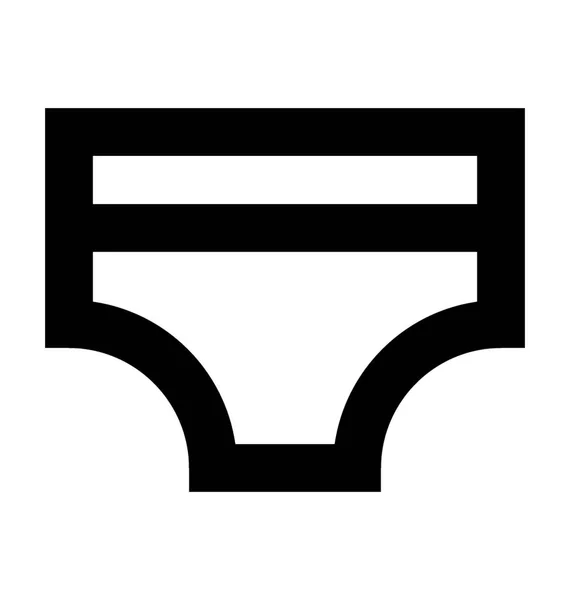 Underwear Flat Vector Icon — Stock Vector