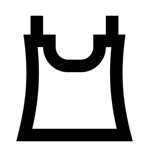 Underklädestopp Platt Vektor Symbol — Stock vektor