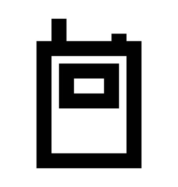 Telsizler Talkie düz vektör simgesi