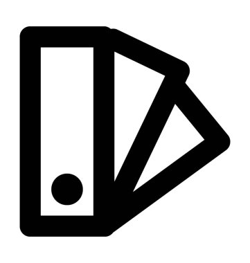 Boya renk örneğini düz vektör simgesi 