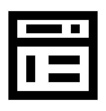 Oturum açma ekran düz vektör simgesi 