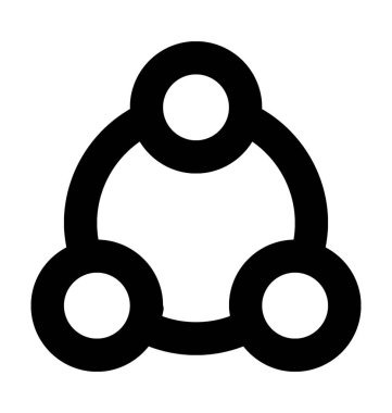 Çapa noktası düz vektör simgesi 