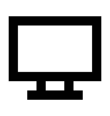 LCD düz vektör simgesi 