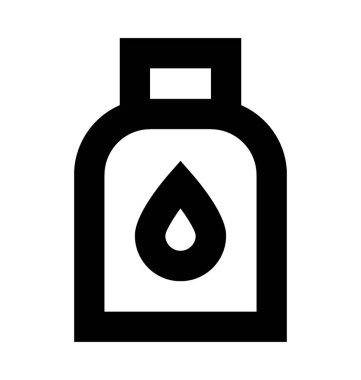 Sıvı kavanoz düz vektör simgesi 