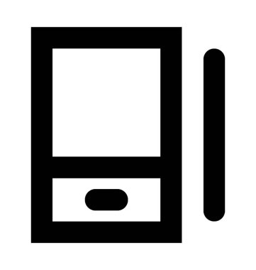 Grafik Tablet düz vektör simgesi 
