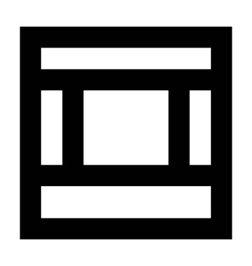 Film Reel düz vektör simgesi 