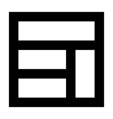 Web yapısı düz vektör simgesi 