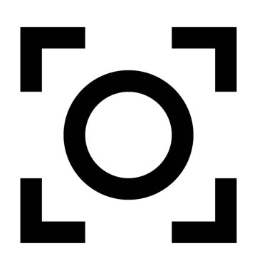 Düz vektör simgeyi büyütmek 