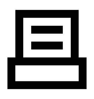 Kağıtları düz vektör simgesi 