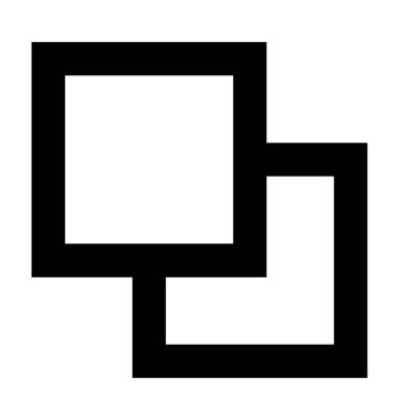 Katmanlar düz vektör simge kopyalama 