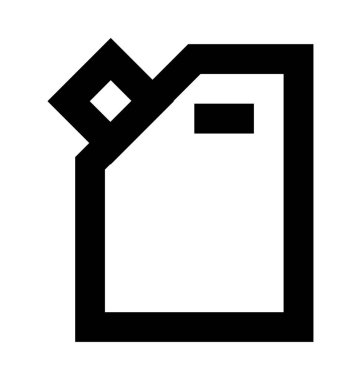 Jerry Can düz vektör simgesi 