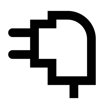 Mobil şarj cihazı düz vektör simgesi 