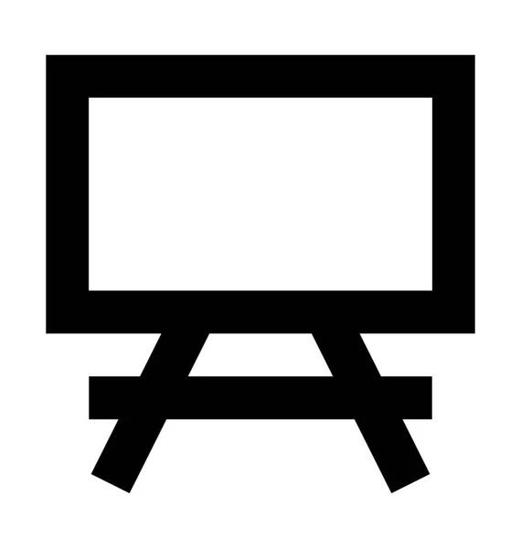 Whiteboard Flat Vector Icon — Stockvector